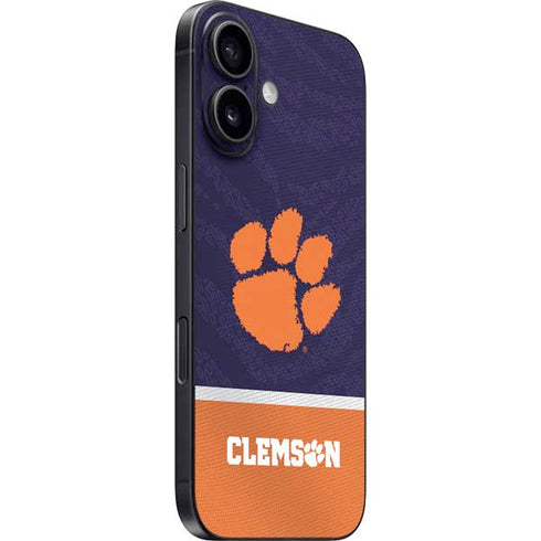 Clemson University Paw Logo iPhone 16 Plus Skin